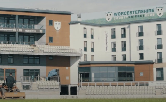 New Road (picture via Worcestershire cricket YouTube, with thanks)
