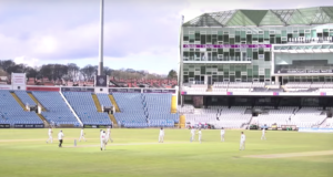 It was Glamorgan's day at Headingley (picture via Yorkshire Cricket YouTube, with thanks)